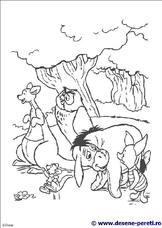 winnie the pooh desene colorat